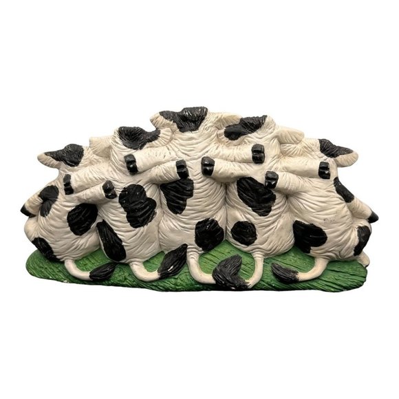 Nowell's Inc. 1993 Vintage Ceramic Cows Posing Mold Figurine - Picture 3 of 11